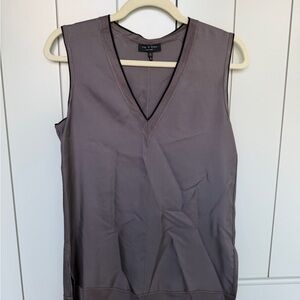 Rag & Bone Charcoal V-Neck Tank Top